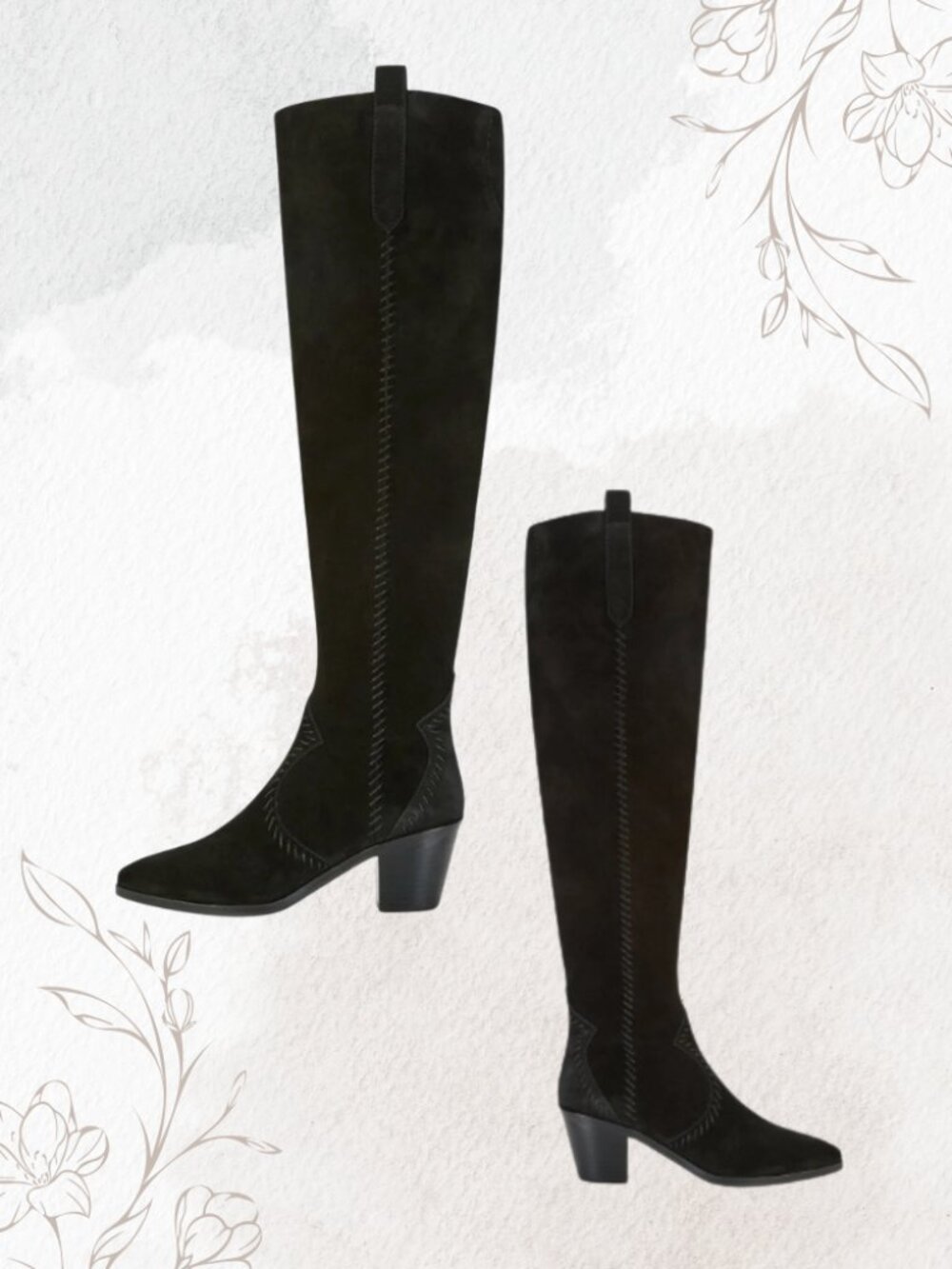 Rebecca Minkoff Lizelle Black Suede Boots NWT Sz 8.5